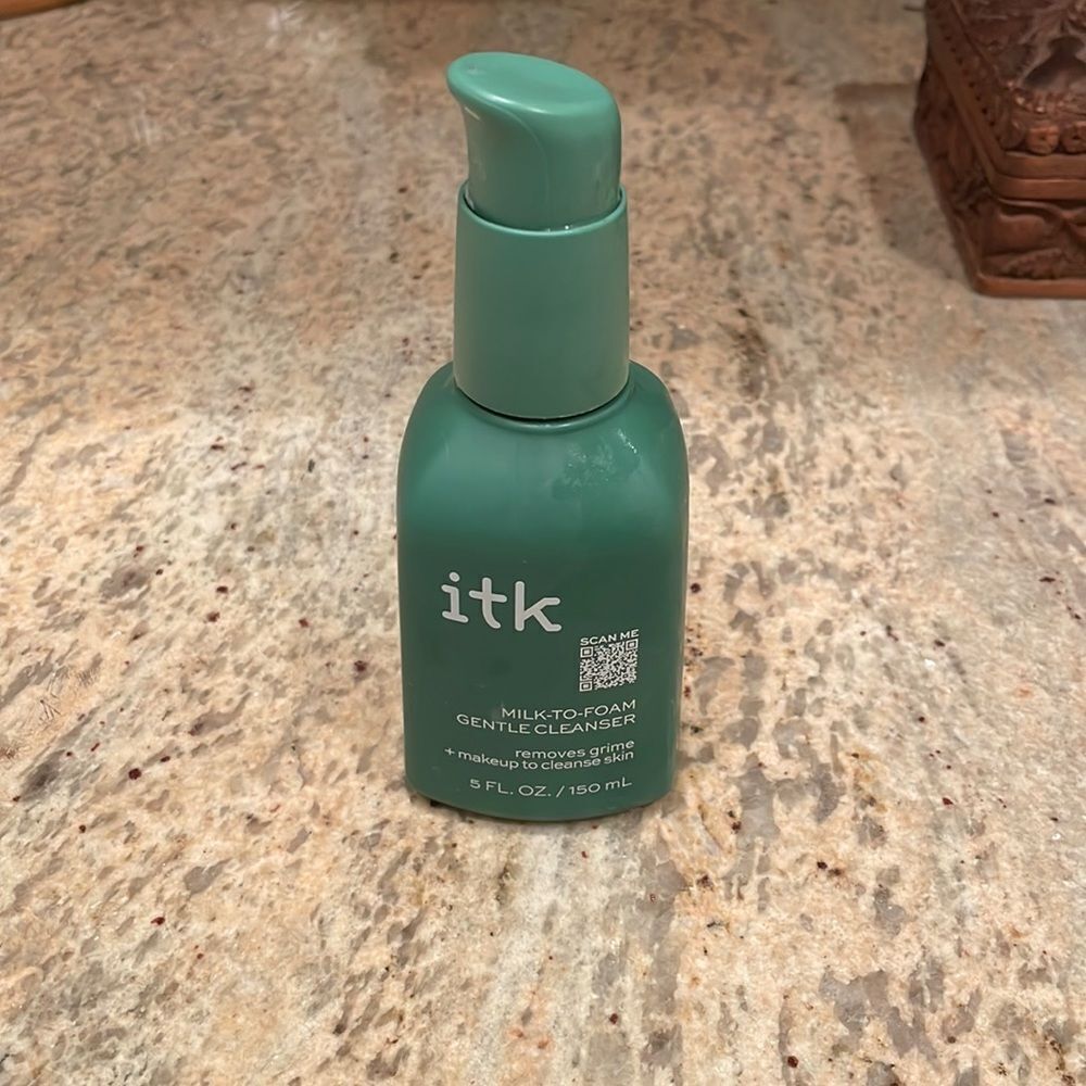 ITK Milk to foam cleanser. It’s almost full
